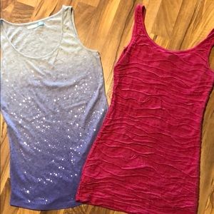 2 tank tops small BKE MAURICES